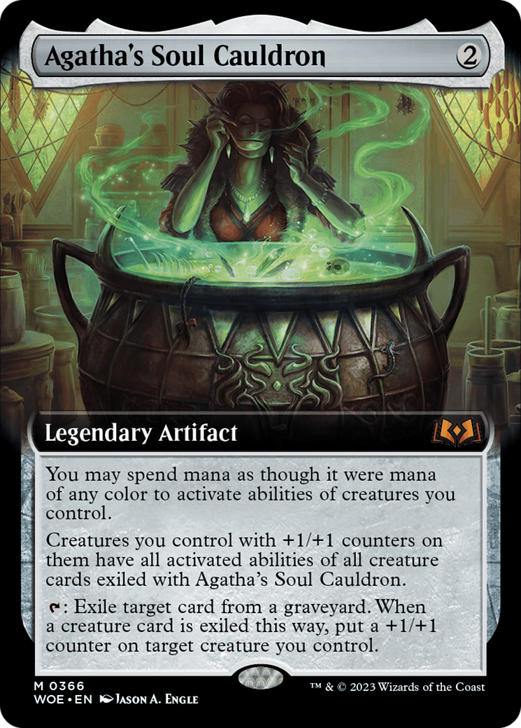 Agatha's Soul Cauldron (Extended Art) [Wilds of Eldraine] | Good Games Adelaide SA