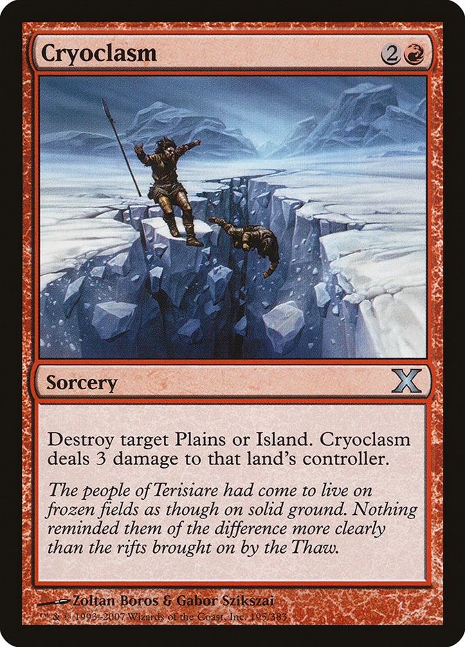 Cryoclasm 195 (10th Edition)  - Foil | Good Games Adelaide SA