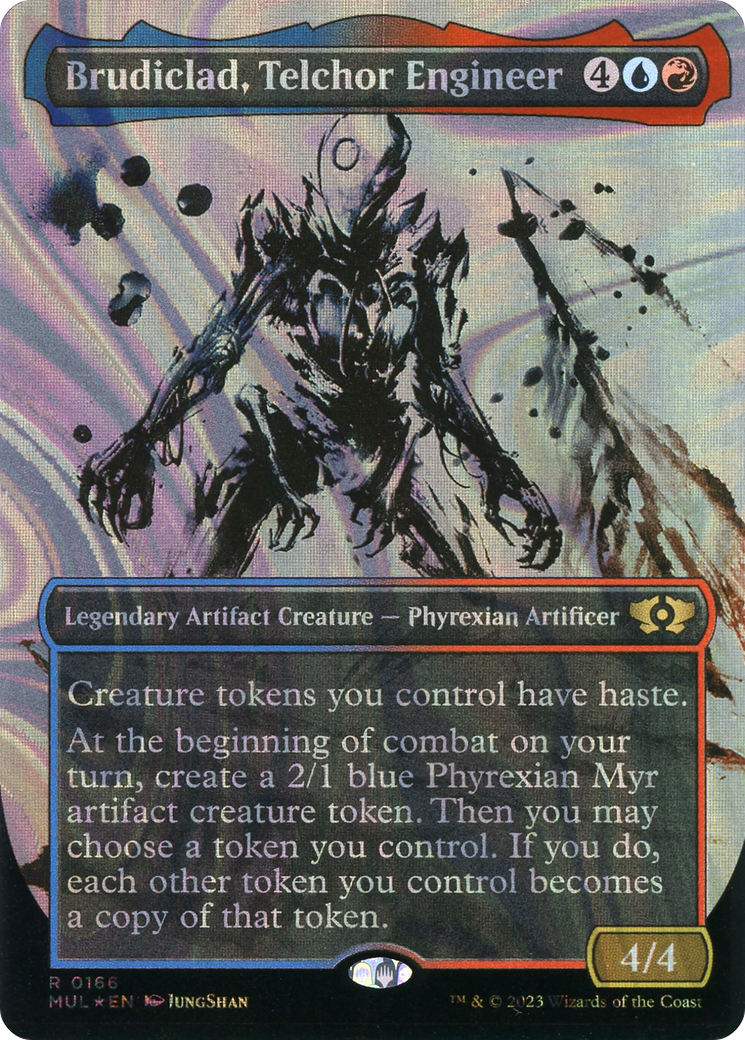 Brudiclad, Telchor Engineer (Borderless) (Halo Foil) [Multiverse Legends] | Good Games Adelaide SA