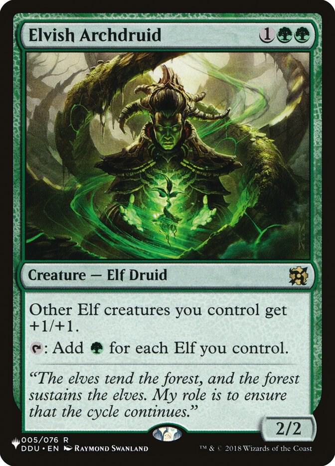 Elvish Archdruid 005/076 (The List Reprints)  | Good Games Adelaide SA