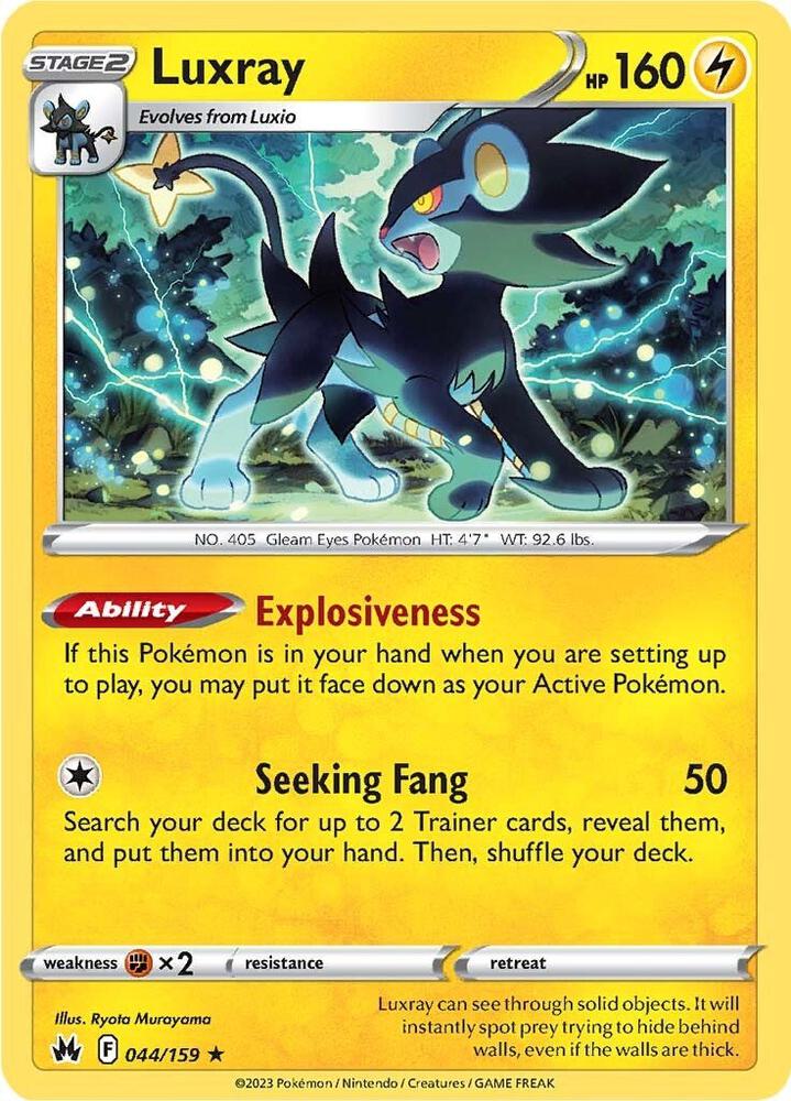Luxray 044/159 (Crown Zenith)  | Good Games Adelaide SA