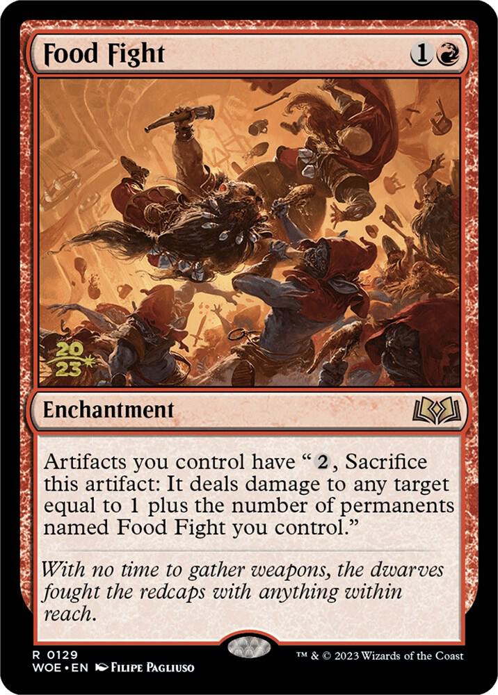 Food Fight 129 (Prerelease Cards)  - Foil | Good Games Adelaide SA