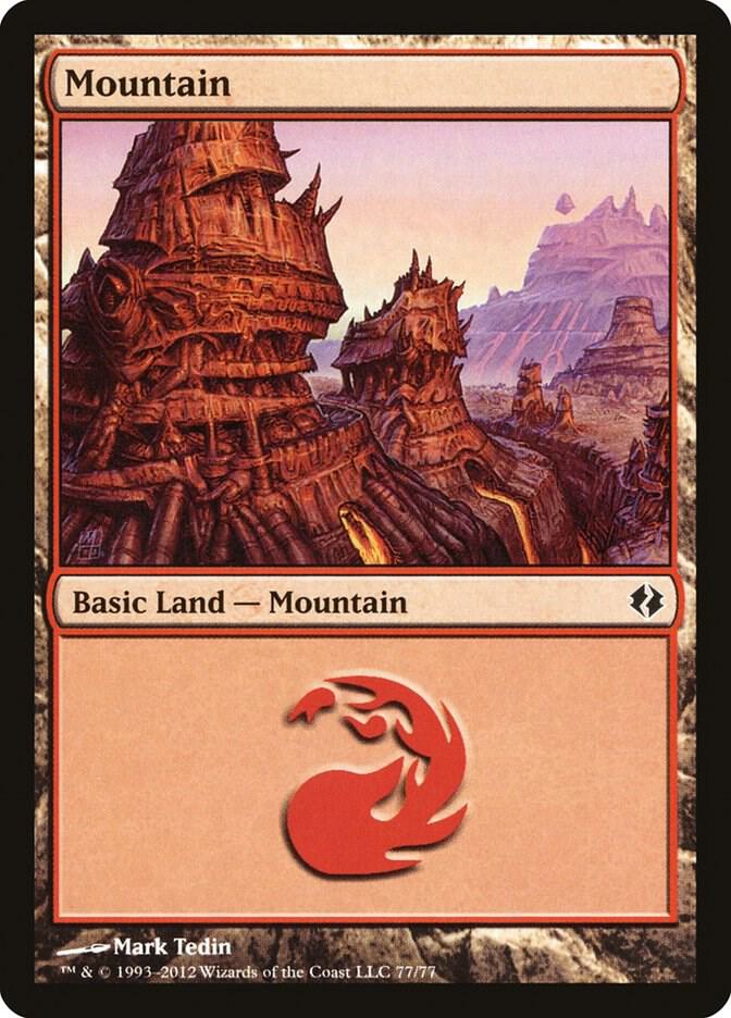 Mountain 77 77 (Duel Decks: Venser vs. Koth)  | Good Games Adelaide SA