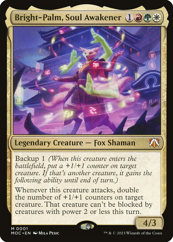 Bright-Palm, Soul Awakener 1 (Commander: March of the Machine)  - Foil | Good Games Adelaide SA