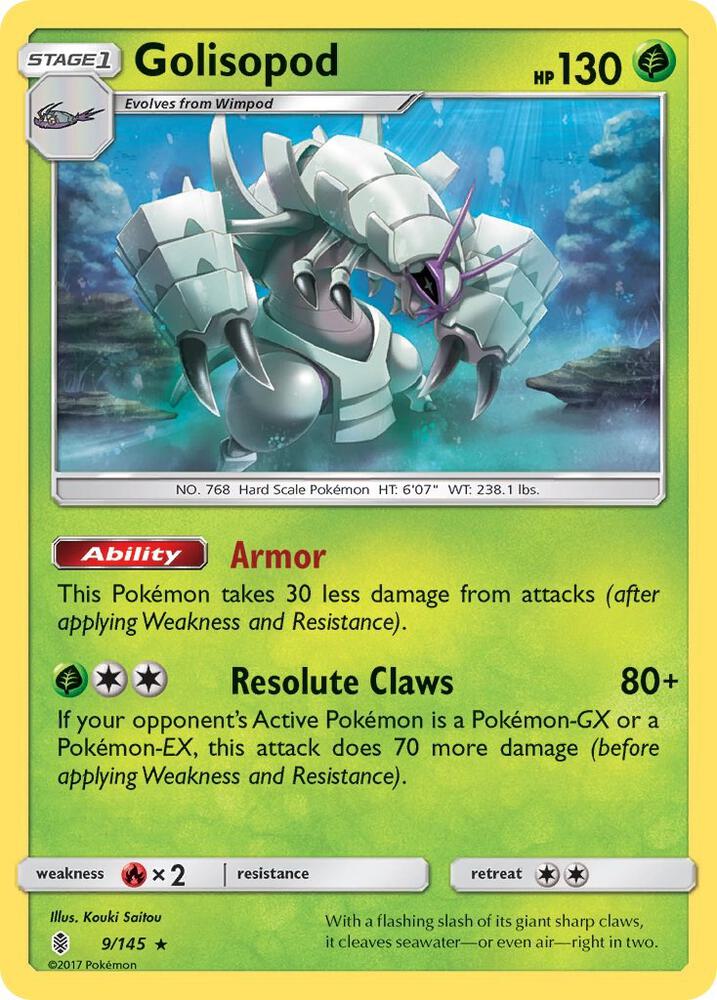 Golisopod 9/145 (SM - Guardians Rising)  - Holofoil | Good Games Adelaide SA