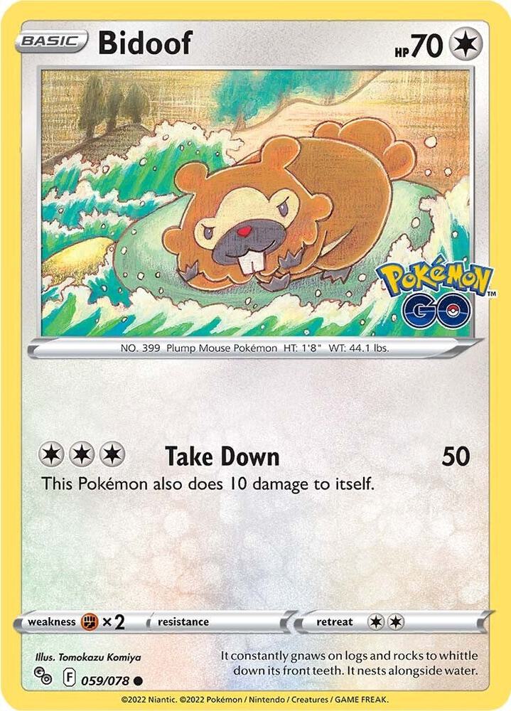 Bidoof 059/078 (Pokemon GO)  | Good Games Adelaide SA