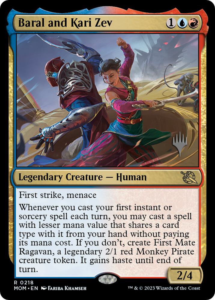 Baral and Kari Zev 218 (Promo Pack: March of the Machine)  | Good Games Adelaide SA