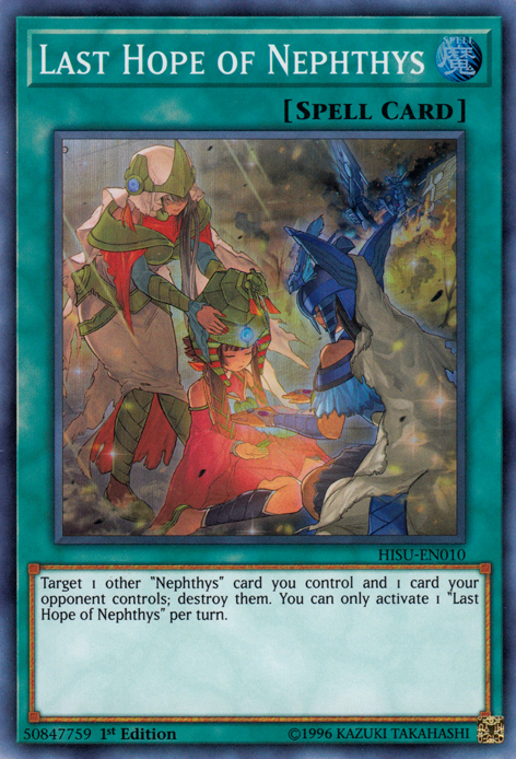 Last Hope of Nephthys [HISU-EN010] Super Rare | Good Games Adelaide SA