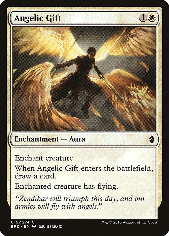 Angelic Gift [Battle for Zendikar] | Good Games Adelaide SA