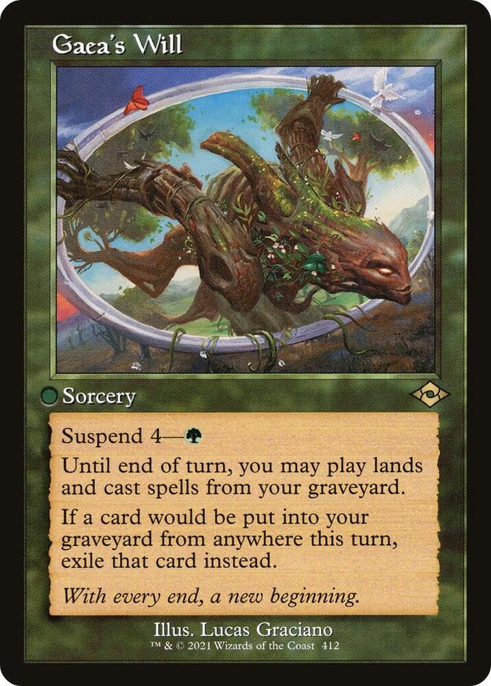 Gaeas Will Retro Frame 412 (Modern Horizons 2)  | Good Games Adelaide SA