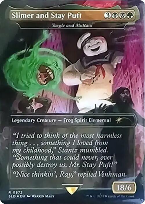 Slimer and Stay Puft Yargle and Multani Rainbow Foil 872 (Secret Lair Drop Series)  - Foil | Good Games Adelaide SA