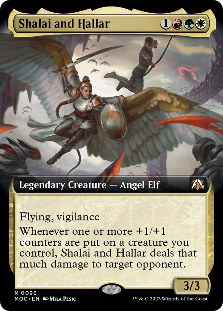 Shalai and Hallar 96 (Commander: March of the Machine)  - Extended Art Foil | Good Games Adelaide SA