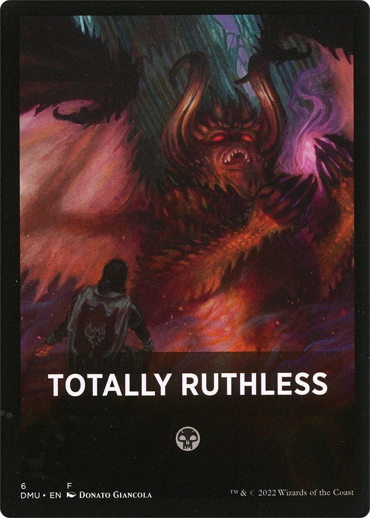 Totally Ruthless Theme Card [Dominaria United Tokens] | Good Games Adelaide SA