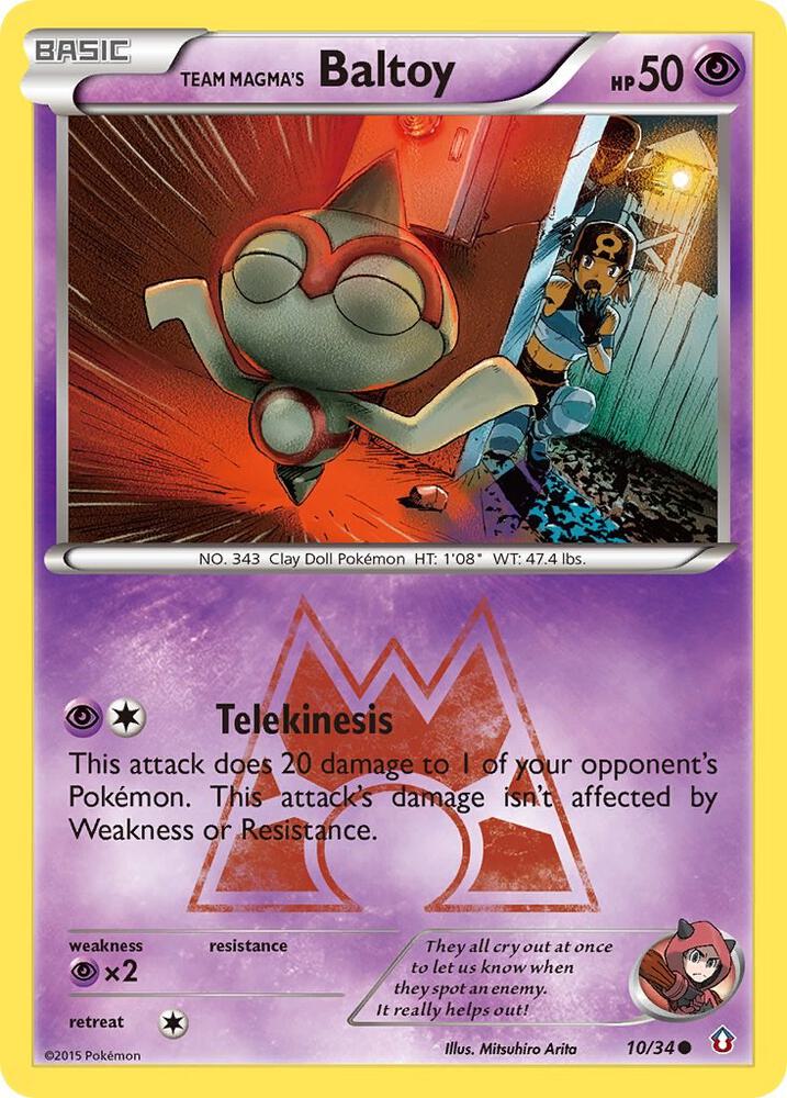 Team Magma's Baltoy 10/34 (Double Crisis)  | Good Games Adelaide SA