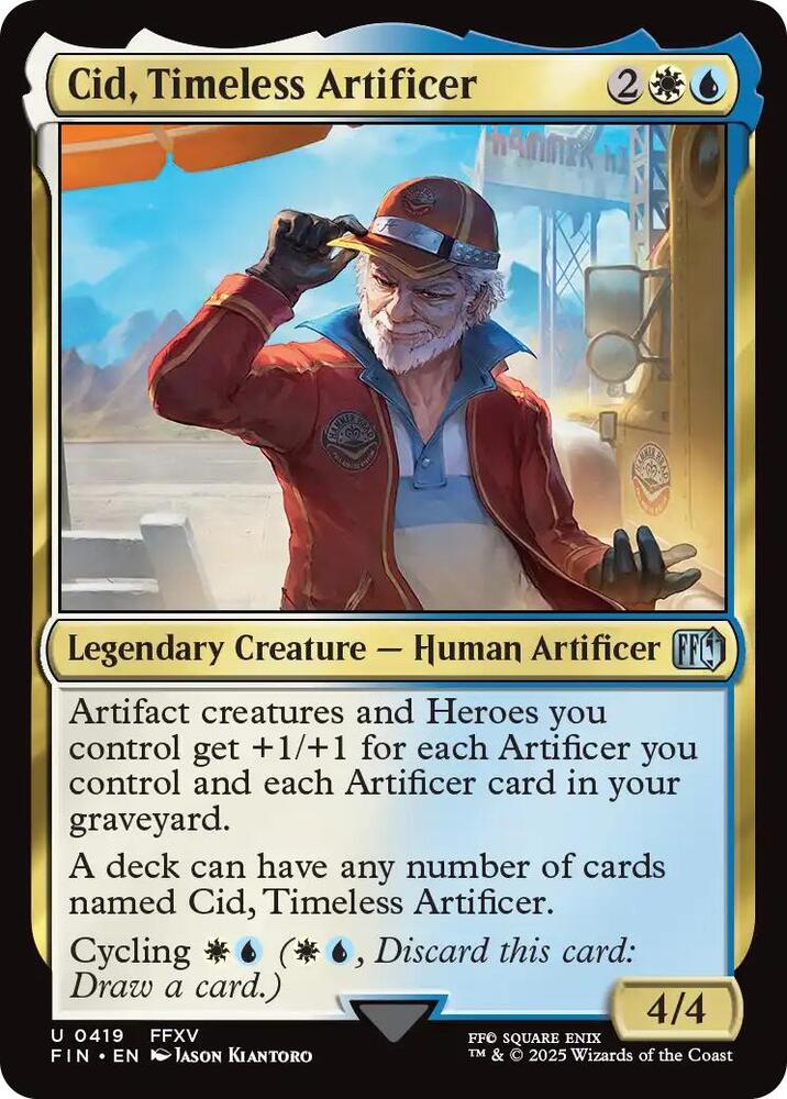 Cid, Timeless Artificer 419 (FINAL FANTASY)  - Foil | Good Games Adelaide SA