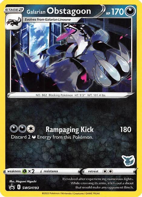 Galarian Obstagoon SWSH193 Eevee Stamped SWSH193 (Battle Academy 2022)  | Good Games Adelaide SA