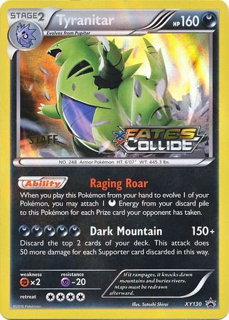 Tyranitar (XY130) (Staff) [XY: Black Star Promos] | Good Games Adelaide SA