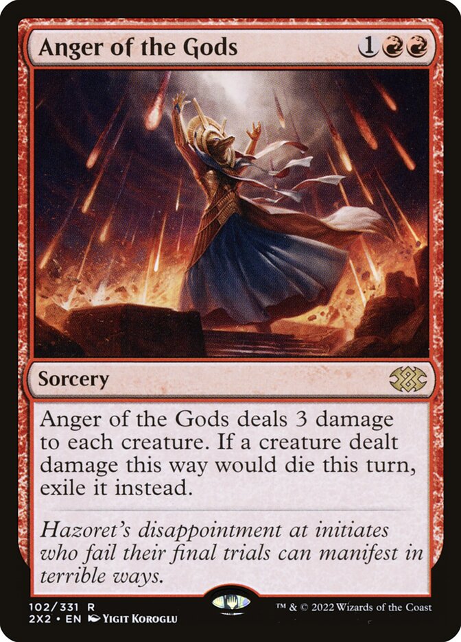 Anger of the Gods 102 (Double Masters 2022)  - Foil | Good Games Adelaide SA
