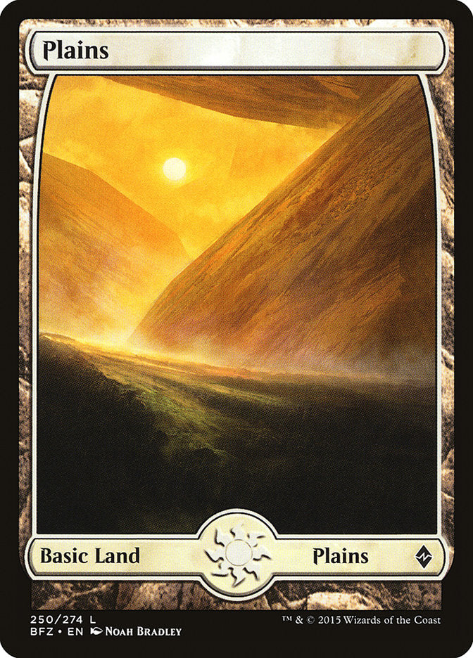Plains (250) - Full Art [Battle for Zendikar] | Good Games Adelaide SA