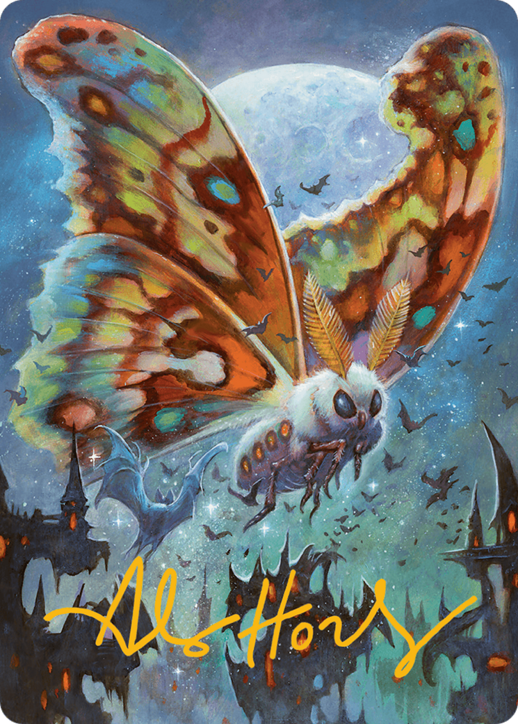 Luminous Broodmoth Art Card (Gold-Stamped Signature) [Bloomburrow Art Series] | Good Games Adelaide SA