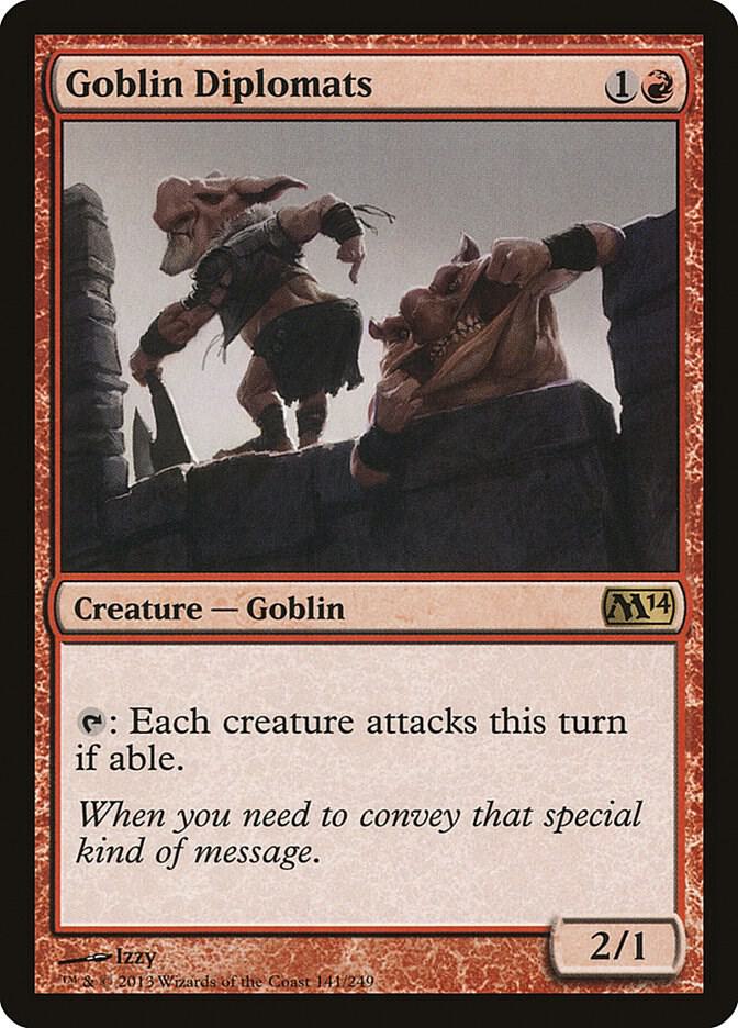 Goblin Diplomats 141 (Magic 2014 (M14))  - Foil | Good Games Adelaide SA