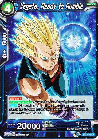 Vegeta, Ready to Rumble [BT11-053] | Good Games Adelaide SA