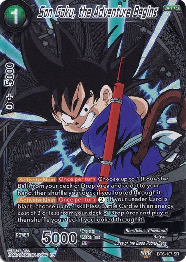Son Goku, the Adventure Begins (Collector's Selection Vol. 1) (BT6-107) [Promotion Cards] | Good Games Adelaide SA
