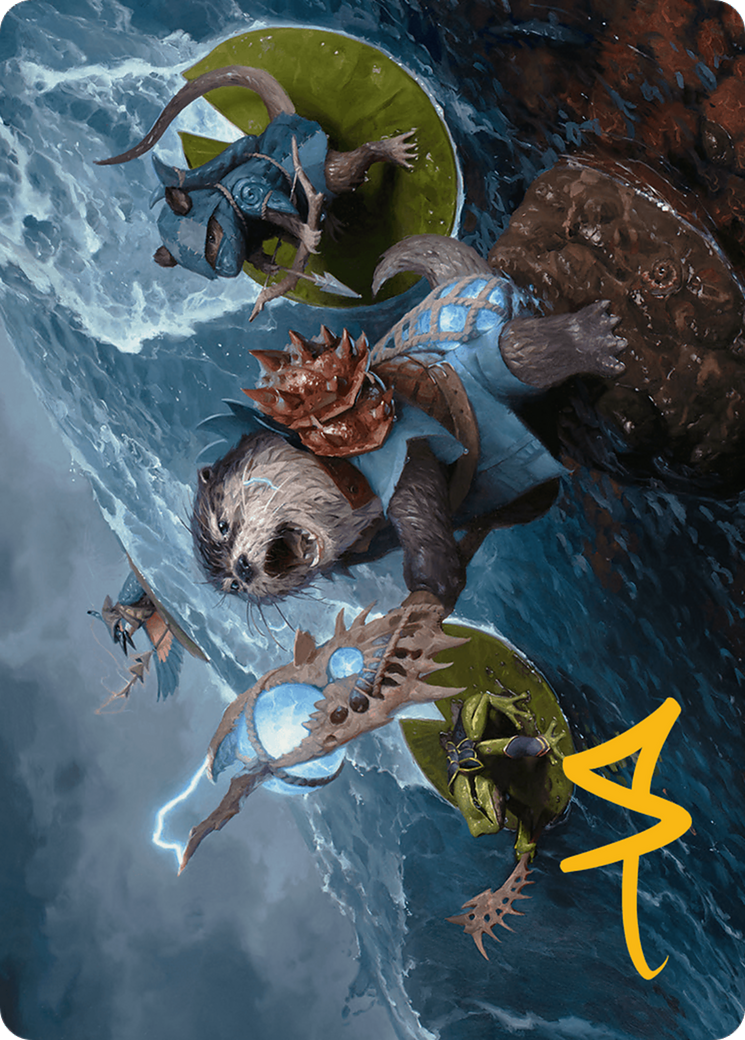 Valley Floodcaller Art Card (Gold-Stamped Signature) [Bloomburrow Art Series] | Good Games Adelaide SA