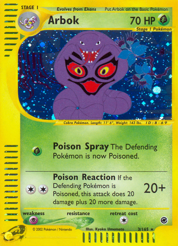 Arbok (3/165) [Expedition: Base Set] | Good Games Adelaide SA