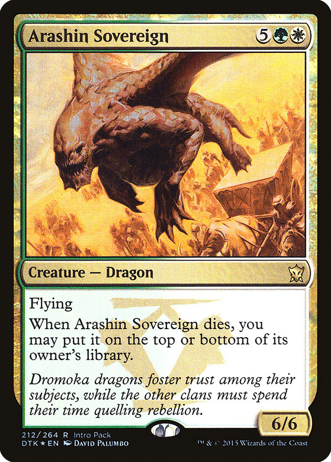 Arashin Sovereign [Dragons of Tarkir Promos] | Good Games Adelaide SA