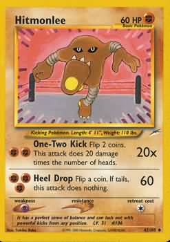Hitmonlee (42/105) [Neo Destiny Unlimited] | Good Games Adelaide SA