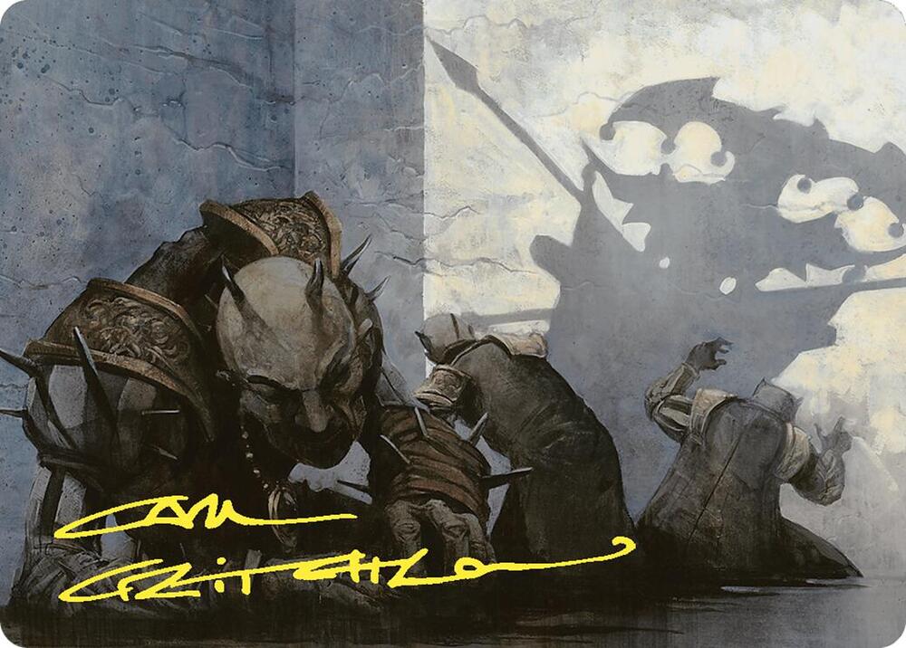 Decree of Pain Art Card Gold Stamped Signature 14 (Art Series: Commander Masters)  | Good Games Adelaide SA