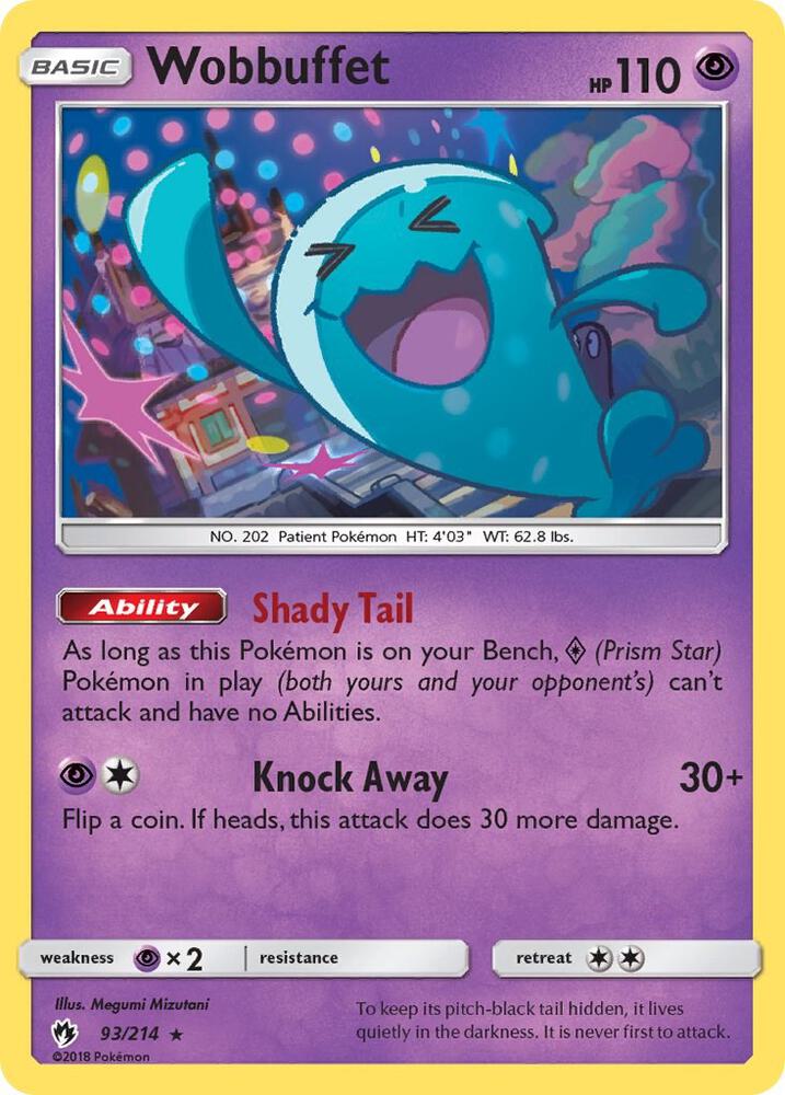 Wobbuffet 93/214 (SM - Lost Thunder)  | Good Games Adelaide SA