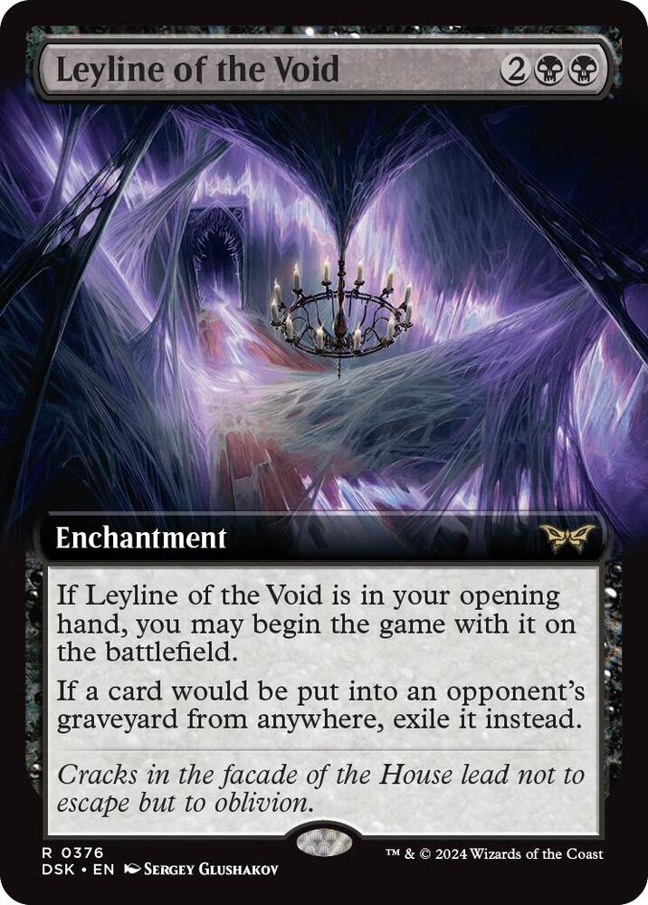Leyline of the Void 376 (Duskmourn: House of Horror)  - Extended Art | Good Games Adelaide SA