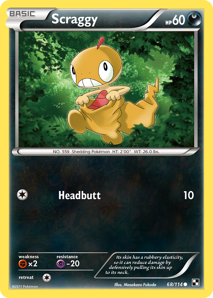 Scraggy (68/114) [Black & White: Base Set] | Good Games Adelaide SA