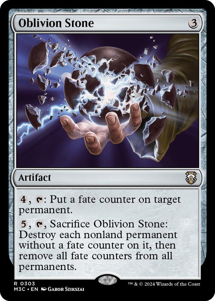 Oblivion Stone 303/411 (Commander: Modern Horizons 3)  - Ripple Foil | Good Games Adelaide SA