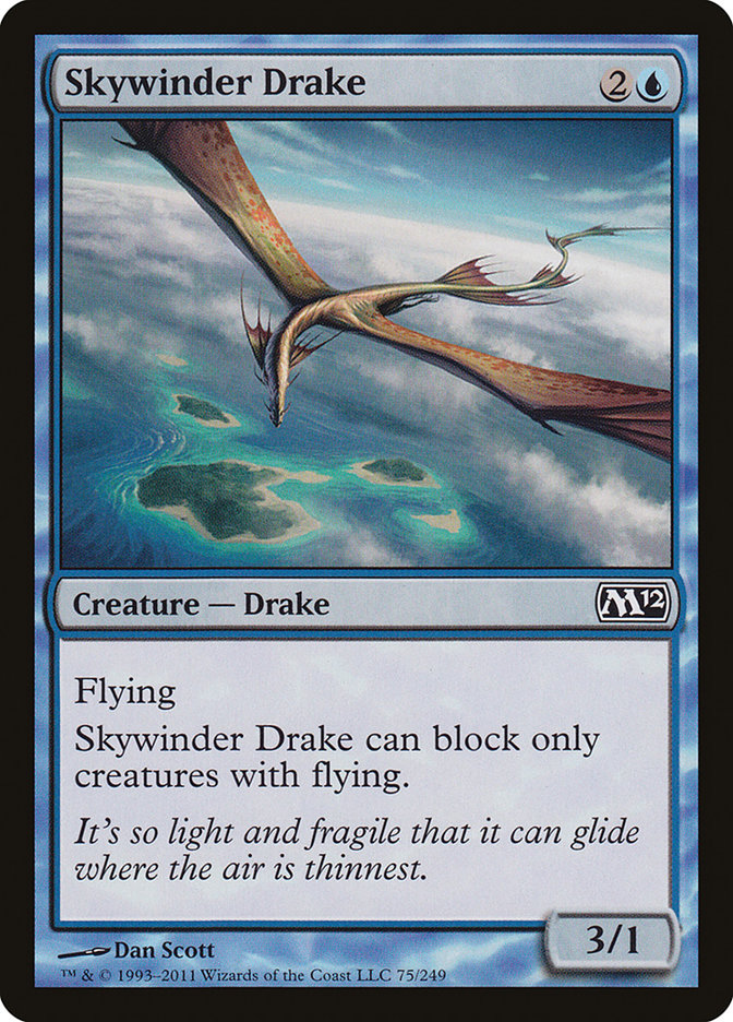 Skywinder Drake 75 (Magic 2012 (M12))  - Foil | Good Games Adelaide SA