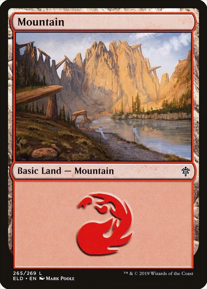 Mountain 265 (Throne of Eldraine)  - Foil | Good Games Adelaide SA