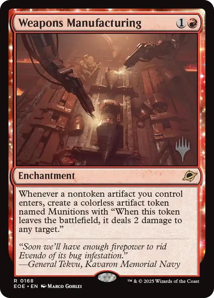 Weapons Manufacturing 168 (Promo Pack: Edge of Eternities)  - Foil | Good Games Adelaide SA