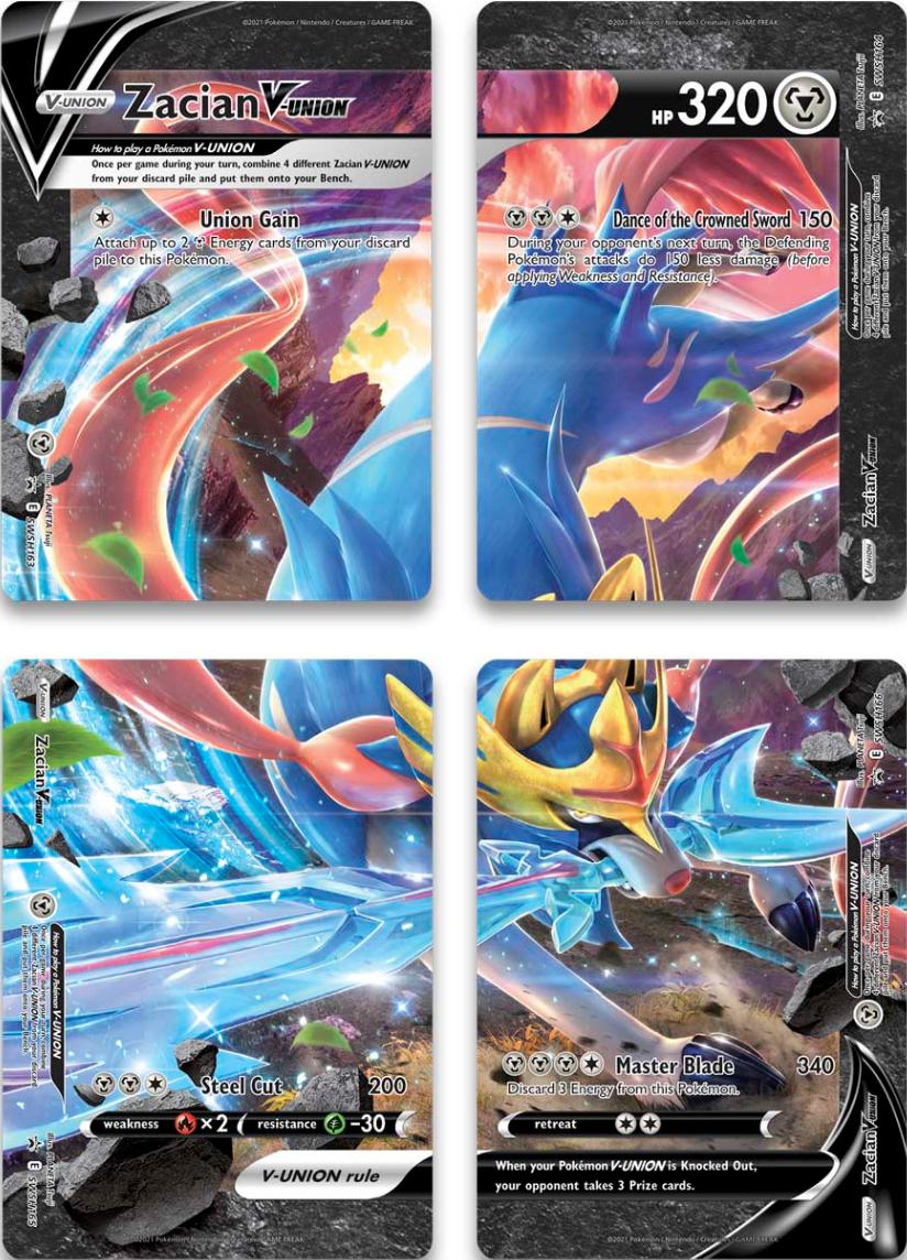 Zacian V-Union (Set of 4) [Sword & Shield: Black Star Promos] | Good Games Adelaide SA