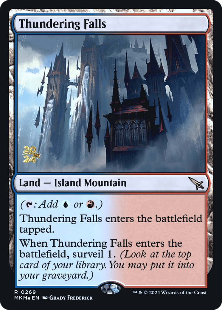 Thundering Falls [Murders at Karlov Manor Prerelease Promos] | Good Games Adelaide SA