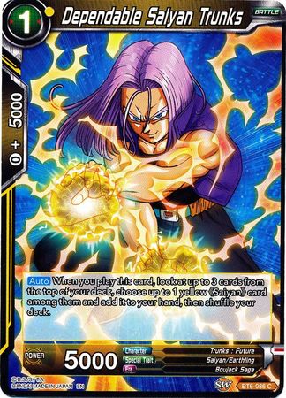 Dependable Saiyan Trunks [BT6-086] | Good Games Adelaide SA
