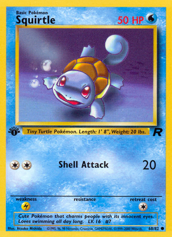 Squirtle (68/82) [Team Rocket 1st Edition] | Good Games Adelaide SA