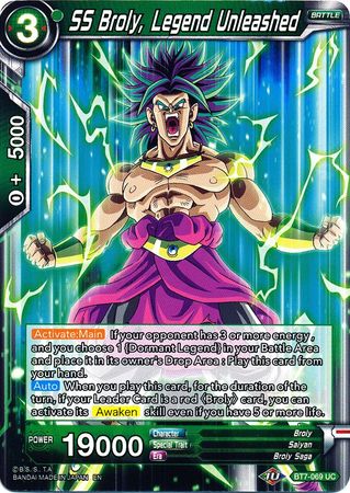SS Broly, Legend Unleashed [BT7-069] | Good Games Adelaide SA