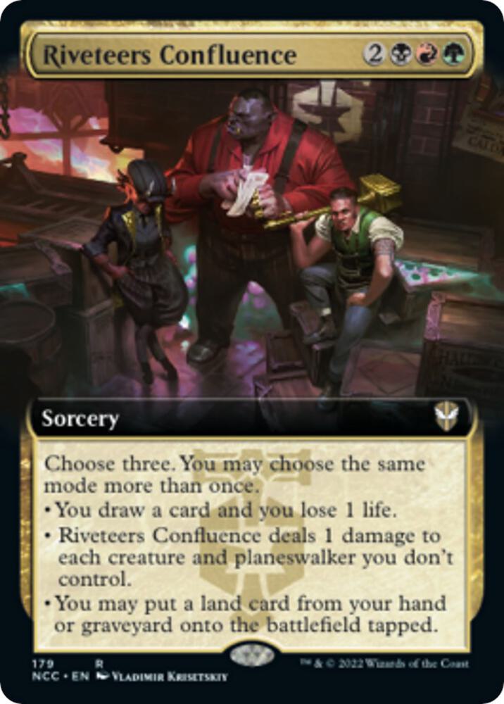 Riveteers Confluence Extended Art 179 (Commander: Streets of New Capenna)  | Good Games Adelaide SA