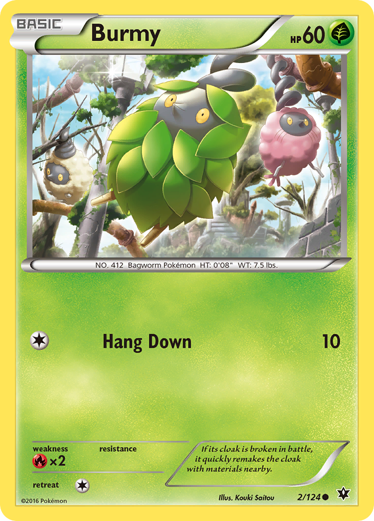 Burmy (2/124) [XY: Fates Collide] | Good Games Adelaide SA