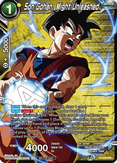 Son Gohan, Might Unleashed (Winner Stamped) (P-349) [Tournament Promotion Cards] | Good Games Adelaide SA