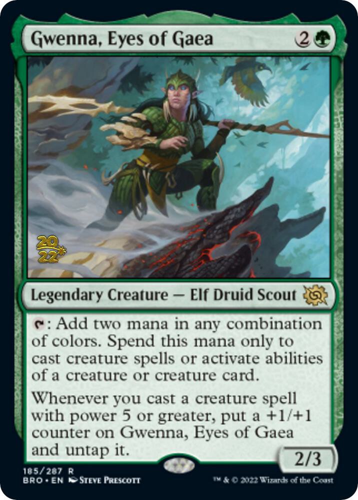 Gwenna Eyes of Gaea 185 (Prerelease Cards)  - Foil | Good Games Adelaide SA