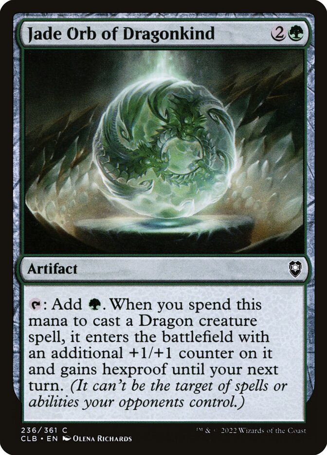 Jade Orb of Dragonkind 236 (Commander Legends: Battle for Baldur's Gate)  - Foil | Good Games Adelaide SA