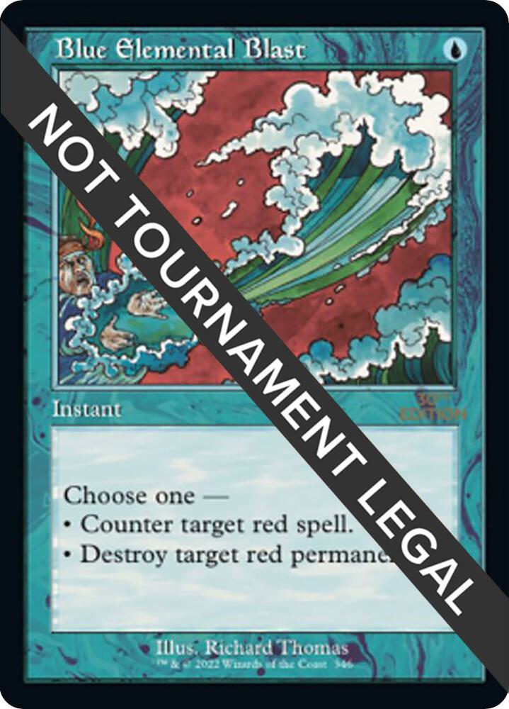 Blue Elemental Blast Retro Frame 346/594 (30th Anniversary Edition)  | Good Games Adelaide SA